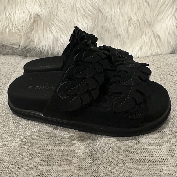 Farm Rio Mini Monstera Anatomical Slide Sandals - Picture 3 of 7